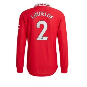 Manchester United Victor Lindelof #2 Hemmatröja 2022-23 Långärmad